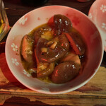 道しるべ - おいしいたけ黒醤油ガリバタ炒め 