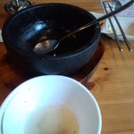 金曜日は　石焼ビビンバの日！　完食！スープうまし！