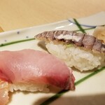 鮨処 銀座福助 - ぶり・しゃこ。