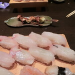 Kisshoutei Sushi Robata - おまかせにぎり(2,420円×2)