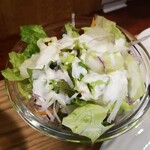 キッチン ブルー グローブ - サラダのアップ