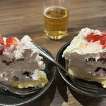 焼肉フランス人 - バースデーケーキ何故か２つ