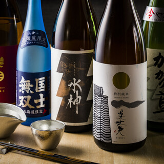 We have a wide variety of standard drink menus, including carefully selected sake from all over the country!