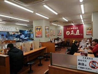 Hidakaya - 日高屋 西葛西北口店 店内 密を避けて早めの時間のランチ訪問