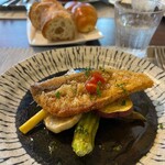 BRASSERIE ASHIYA Becchii37 - 甘鯛うろこ焼き焦がしバターソース