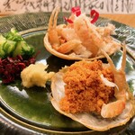 おおさか料理 淺井 東迎 - セコガニの三杯酢♪