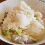 kisetsuwotaberushokutakunuma - 五分搗き枝豆ご飯