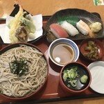 和風レストラン まるまつ - てんざるすしセット（ランチ）