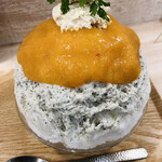 かき氷店 小桃 - かきブルチはノーマルバージョン　　　　　　　　　　　　　＋200円でハモン•セラーノ追加できます！