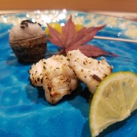 赤坂 鮨 ふくなが - 石川イモ、穴子の白焼き、銀杏