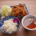 Sweet sauce fried chicken set meal