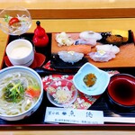 鮨処魚徳 - 日替りにぎりランチセット