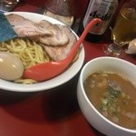 麺一盃 - 焙煎味噌つけ麺・チャーシュー&玉子増し(2013/5)