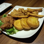 （コース２品目）揚物三種盛り合せ　※３人分