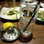 魚民 - 生搾りレモンサワー