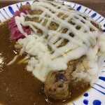 すき家 - シチューソース炭火チキンカレーのアップ