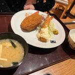 THE SAKURA DINING　TOKYO - メンチカツと海老フライセット