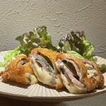 blue cheese ham cutlet