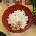 ラーメン 三亀 - ご飯