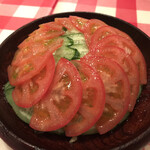 銀座シシリア - トマトのせグリーンサラダ