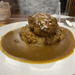 バークレー - ハンバーグカレー、ライス&ルー大盛り。