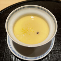 新ばし 星野 - 焼き河豚入り茶碗蒸し