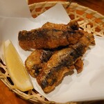 民芸茶屋 佐留丹 - いわしの唐揚げ550円