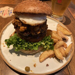 Greedy Burger - メキシカンチリエッグハンバーガー+パティ