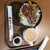ステーキ食堂&肉飯 - 料理写真:牛飯（肉150ｇ）ご飯大、付いてくる卵スープ