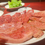 焼肉　琉璃 - 極上の赤身盛り合わせ