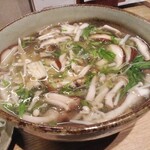 Soba Kappou Yoin - きのこと水菜のあんかけ蕎麦