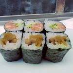 一鮨 - 巻物　干瓢と椎茸、ひもきゅう　2013/05