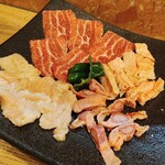 青葉台ホルモン　三百屋 - ホルモン盛り合わせ（塩）