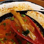 俺の中華たなか家 - メンマリフト⤴️こちらも真っ赤❗