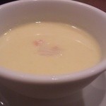 中国麺飯 勇 - ズワイ蟹入り冷たいコーンスープ