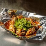 牡蠣の鉄板焼き(ぽん酢orバター)
