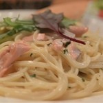 ポチャン湖 - サーモンのクリームパスタ（ランチ）