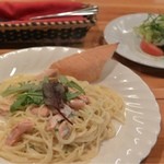 ポチャン湖 - サーモンのクリームパスタ（ランチ）