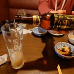 いろはにほへと - ビアリー(久々にるなさんのお酌……♪)