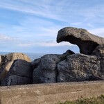 一山いけす - 入口近くのとんび岩