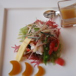 ルアン 神戸迎賓館 - 活け伊勢エビの瞬間マリネ　リュミエール風キャビア添え