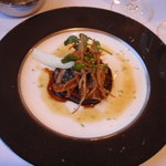 ルアン 神戸迎賓館 - 本日の鮮魚のポワレ　丸ナスの含め煮　シャンパンライムの香り