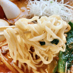 Azuma Shokudou - 手打ちの中太ちぢれ麺！喉越しがとても良い。