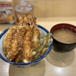 Tendon Tenya - 天丼海老乗せ。750円安いっ！