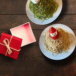 あんこスイーツラボ feat 豆金 - 幸せ気分な苺モンブラン&からだも喜ぶ抹茶モンブラン