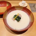 鮨 とかみ - クエのお椀