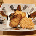 鮨 とかみ - あんこうの唐揚げとあん肝のタルタル