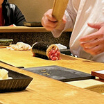 鮨 とかみ - トロたく調理工程