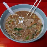 どさんこ大将 - 味噌ラーメン_750円　2.5すすり後に残った具たち