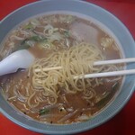 どさんこ大将 - 味噌ラーメン_750円　麺アップ